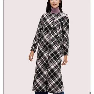 Kate Spade NY Plaid Bouclé Coat